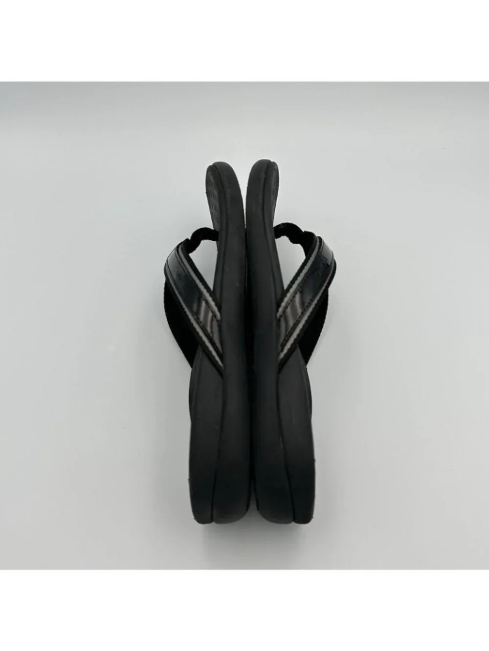 Vionic Tide II Toe Post Sandals Women's Size 8 US Black Flip Flop Slip On - Picture 7 of 13
